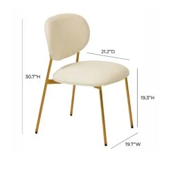 McKenzie Cream Boucle & Performance Vegan Leather Stackable Dining Chair - Set Of 2 17 McKenzie Cream Boucle & Performance Vegan Leather Stackable Dining Chair - Set Of 2 -TOV Furniture Store TOV D68703.media .09 e9a75e00 b16b 4557 b6a1 5cd3d7021225