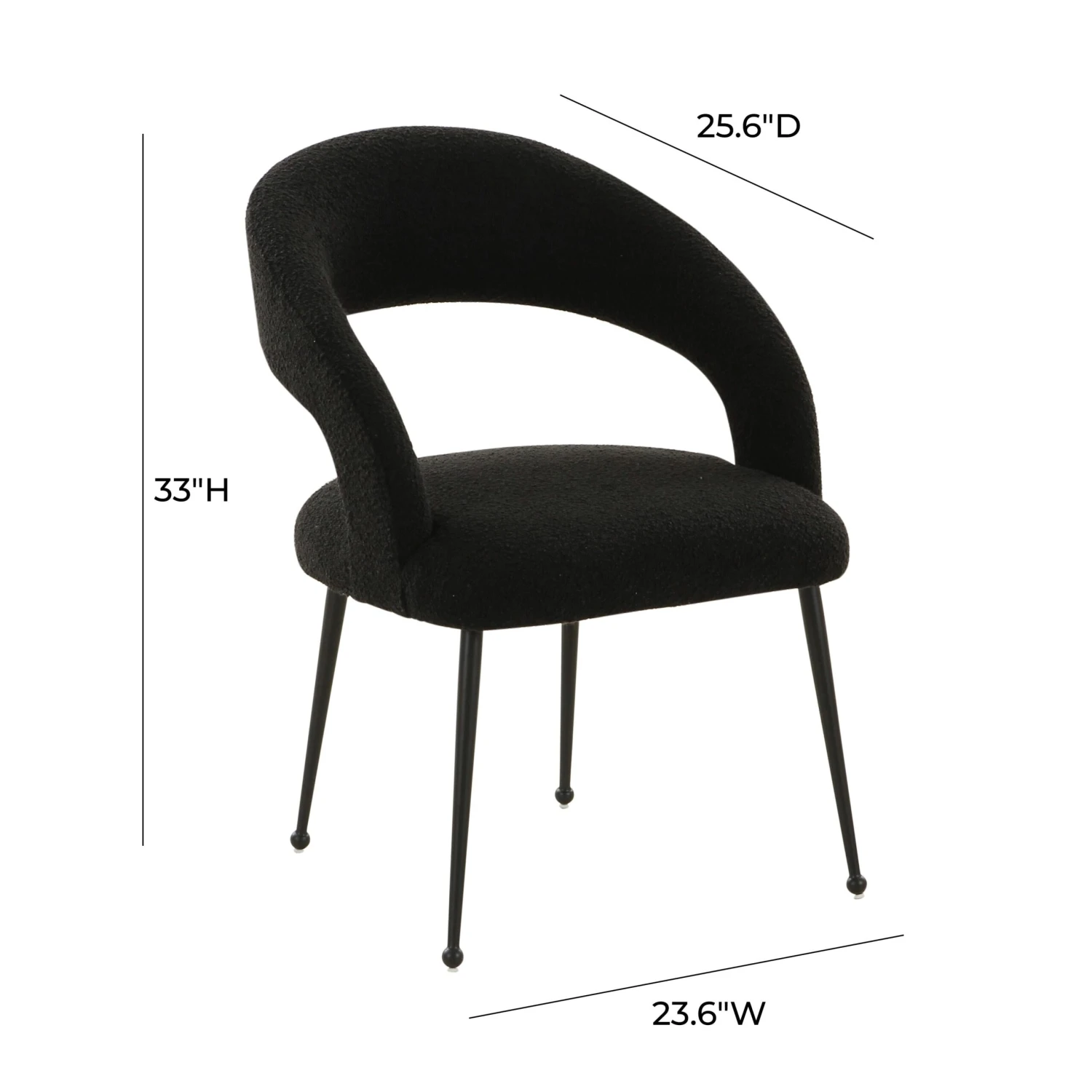 Rocco Performance Boucle Dining Chair 12 Rocco Performance Boucle Dining Chair - Image 12