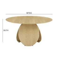 Emil Oak 58" Round Dining Table 20 Emil Oak 58" Round Dining Table -TOV Furniture Store TOV D68762.media .06 faa8d95c 9ca2 4130 aa89 55252f8297e7