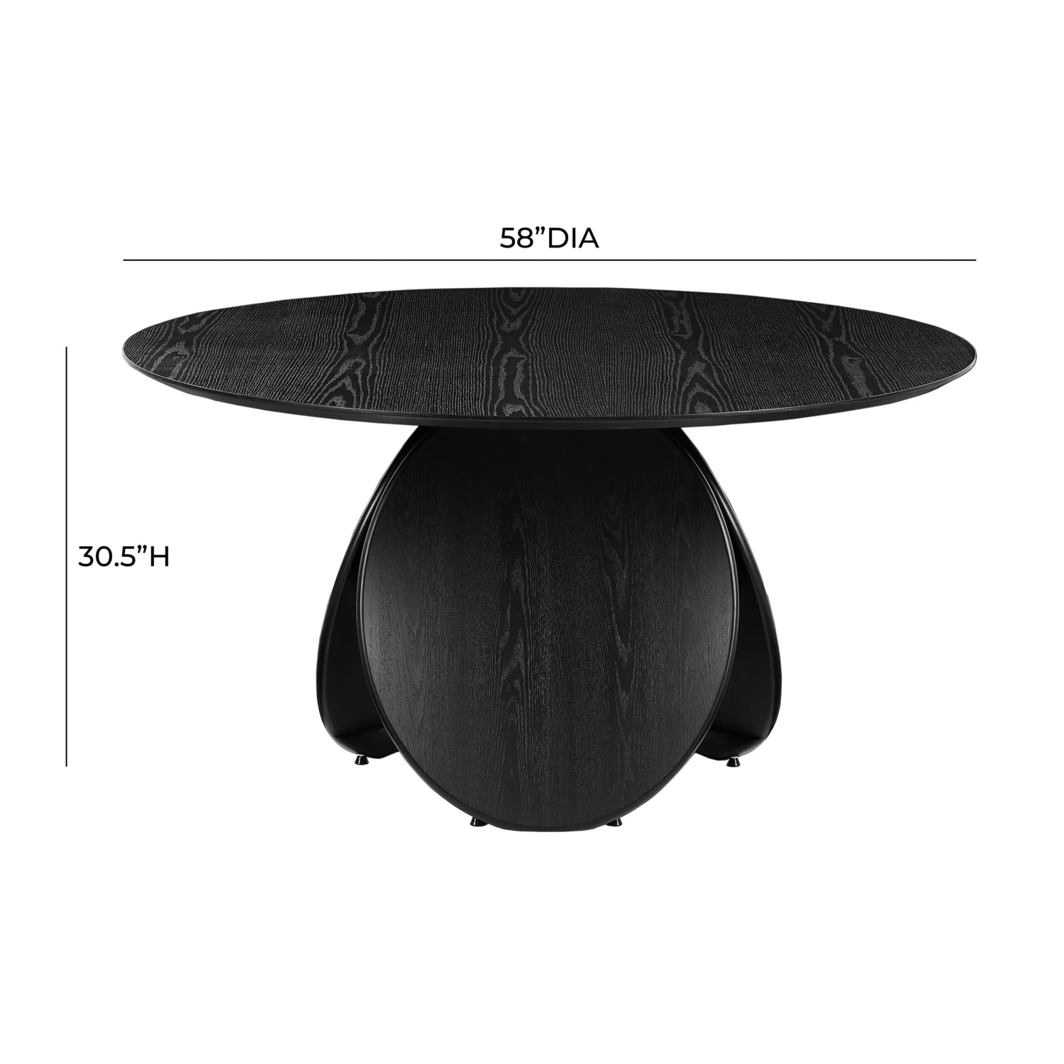 Emil Oak 58" Round Dining Table 14 Emil Oak 58" Round Dining Table - Image 14