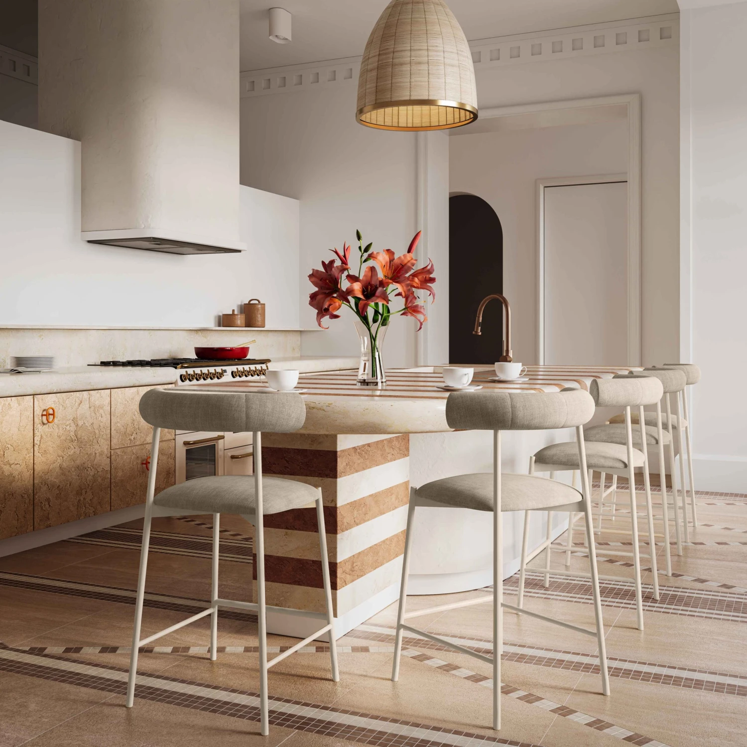 Liliana Performance Velvet Stool 14 Liliana Performance Velvet Stool - Image 14