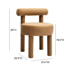 Carmel Velvet Dining Chair -TOV Furniture Store TOV D68803.media .07