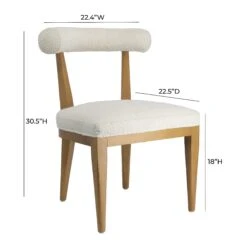 Palla Performance Boucle Dining Chair -TOV Furniture Store TOV D68817.media .06