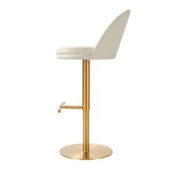 Venus Cream Performance Vegan Leather And Gold Adjustable Swivel Stool 11 Venus Cream Performance Vegan Leather And Gold Adjustable Swivel Stool -TOV Furniture Store TOV D68827.media .05 38075f58 f481 4d15 8063 22a802032d8a