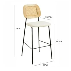 Anais Natural Rattan Counter Stool - Set Of 2 -TOV Furniture Store TOV D68875.media .06