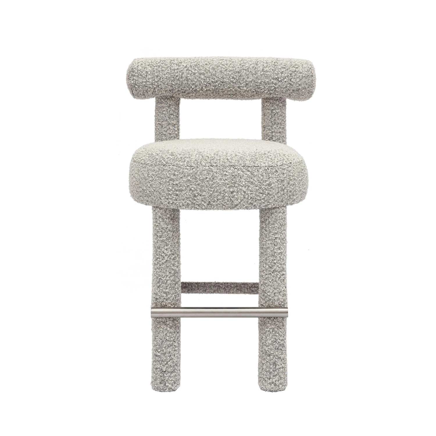Carmel Black & White Performance Boucle Counter Stool 3 Carmel Black & White Performance Boucle Counter Stool - Image 3