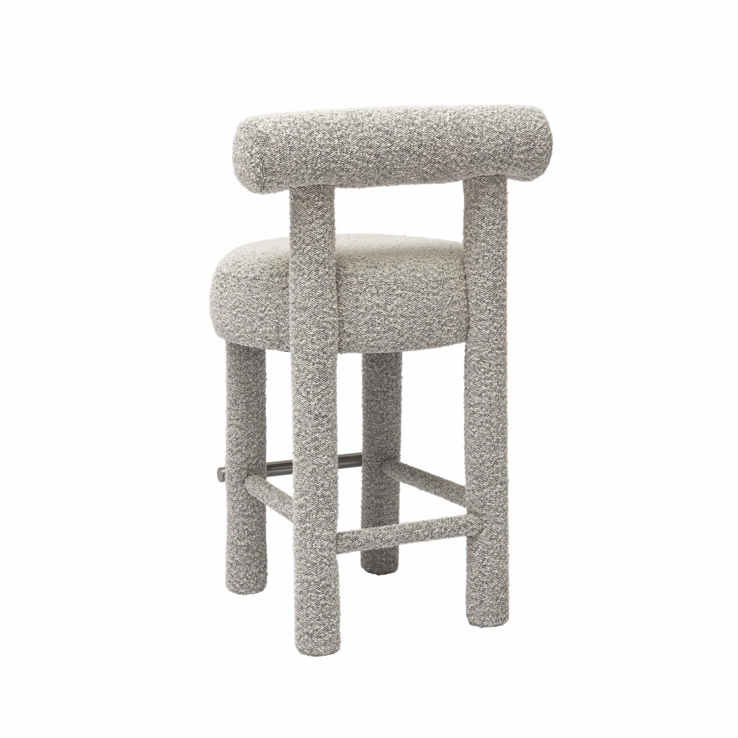 Carmel Black & White Performance Boucle Counter Stool 4 Carmel Black & White Performance Boucle Counter Stool - Image 4