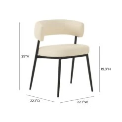 Maxine Cream Performance Vegan Leather Dining Chair 11 Maxine Cream Performance Vegan Leather Dining Chair -TOV Furniture Store TOV D68993.media .06