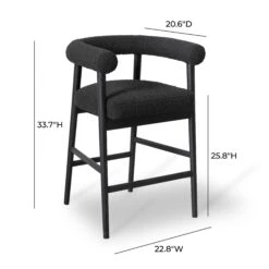 Spara Performance Boucle Counter Stool -TOV Furniture Store TOV D68999.media .06