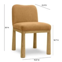 Tiara Performance Velvet And Oak Dining Chair -TOV Furniture Store TOV D69036.media .05