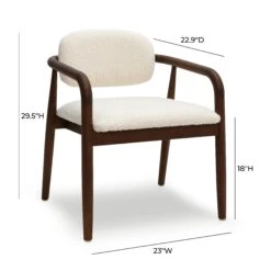 Betsy Cream Boucle Dining Chair -TOV Furniture Store TOV D69047.media .05