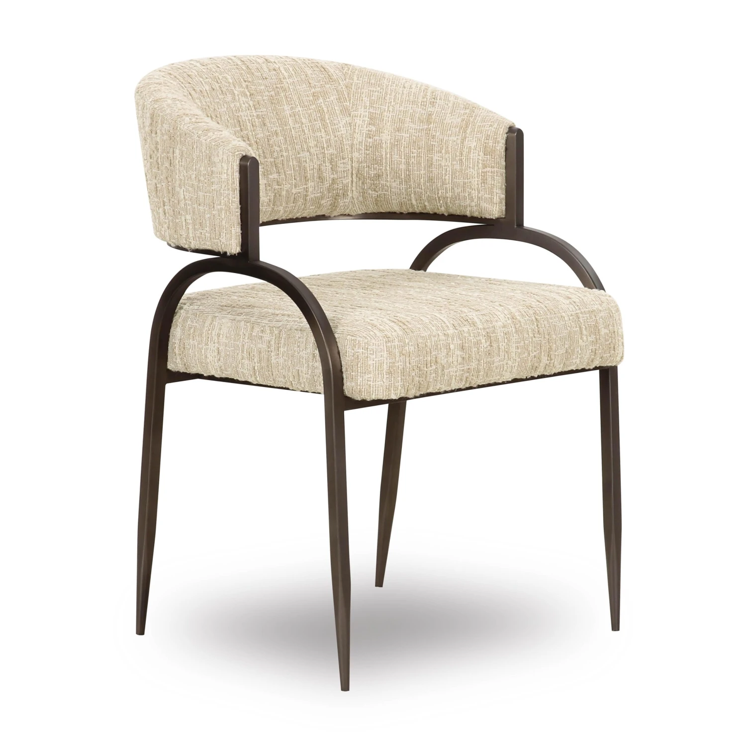 Tatum Taupe Textured Performance Boucle Dining Chair 1 Tatum Taupe Textured Performance Boucle Dining Chair