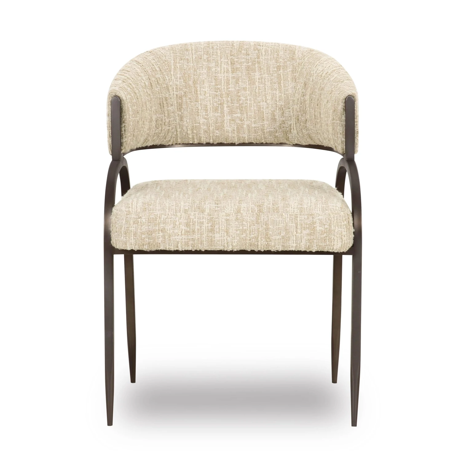Tatum Taupe Textured Performance Boucle Dining Chair 3 Tatum Taupe Textured Performance Boucle Dining Chair - Image 3