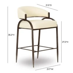 Tatum Performance Vegan Leather Counter Stool 19 Tatum Performance Vegan Leather Counter Stool -TOV Furniture Store TOV D69054.media .06