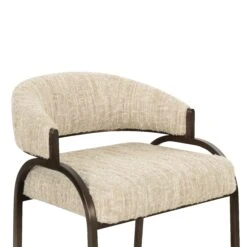 Tatum Taupe Textured Performance Boucle Counter Stool -TOV Furniture Store TOV D69056.media .05