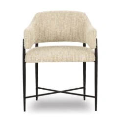 Sezanne Taupe Textured Performance Boucle Dining Chair 9 Sezanne Taupe Textured Performance Boucle Dining Chair -TOV Furniture Store TOV D69059.media .02