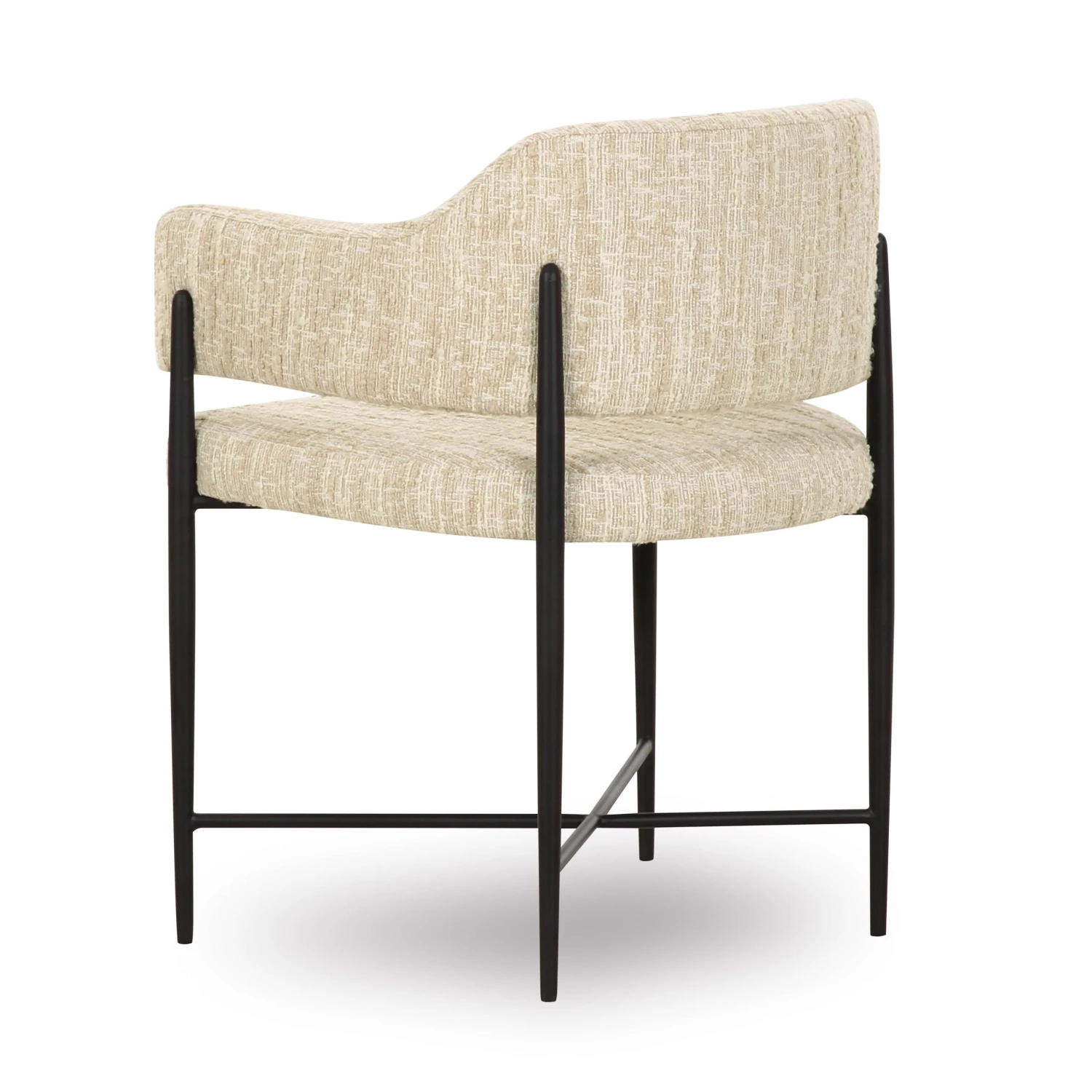 Sezanne Taupe Textured Performance Boucle Dining Chair 4 Sezanne Taupe Textured Performance Boucle Dining Chair - Image 4