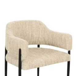 Sezanne Taupe Textured Performance Boucle Dining Chair 11 Sezanne Taupe Textured Performance Boucle Dining Chair -TOV Furniture Store TOV D69059.media .04