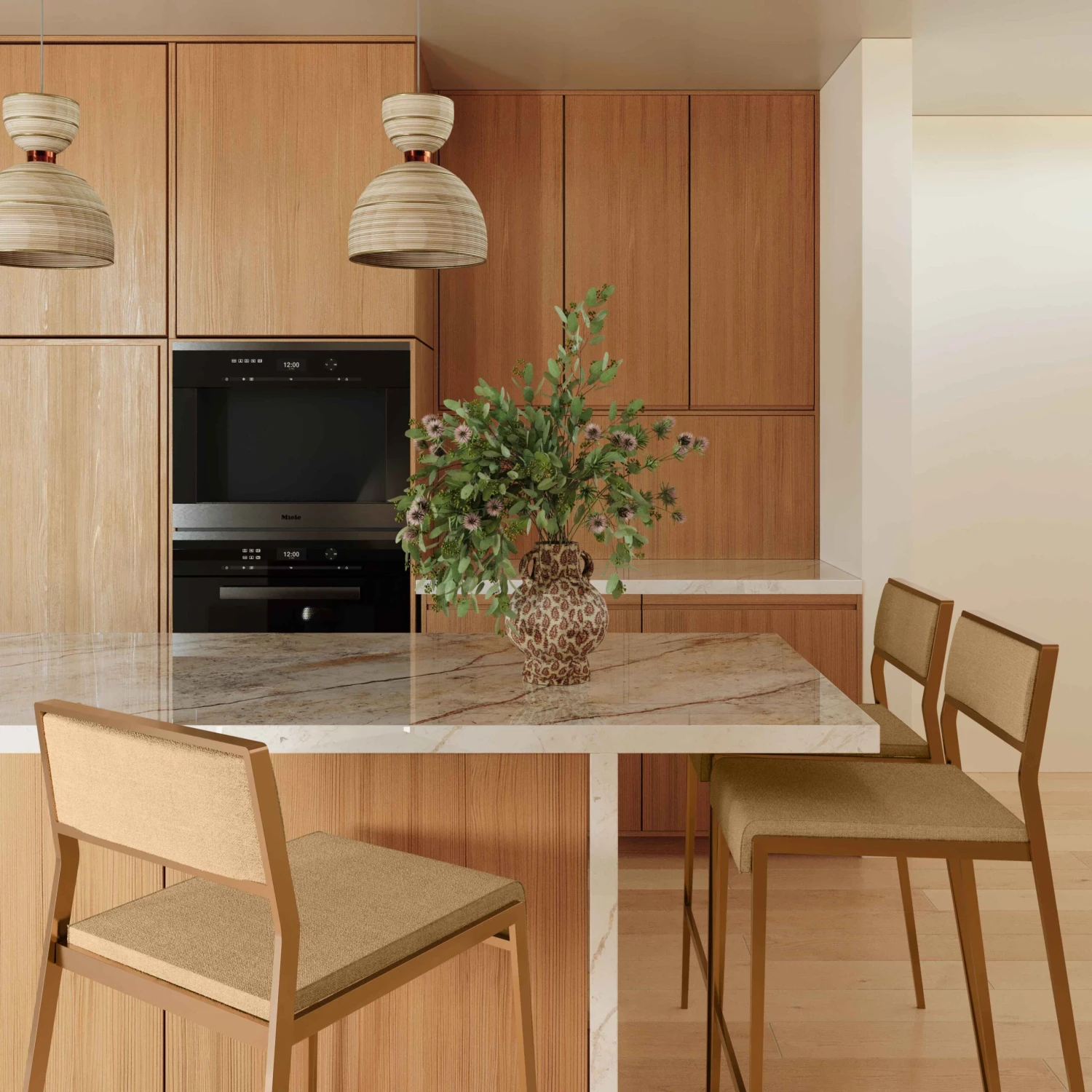 Gale Tan Basketweave Stackable Stool - Set Of 2 2 Gale Tan Basketweave Stackable Stool - Set Of 2 - Image 2