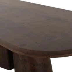 Gladyss Brown Burl Oval 87" Dining Table 12 Gladyss Brown Burl Oval 87" Dining Table -TOV Furniture Store TOV D69081.media .05