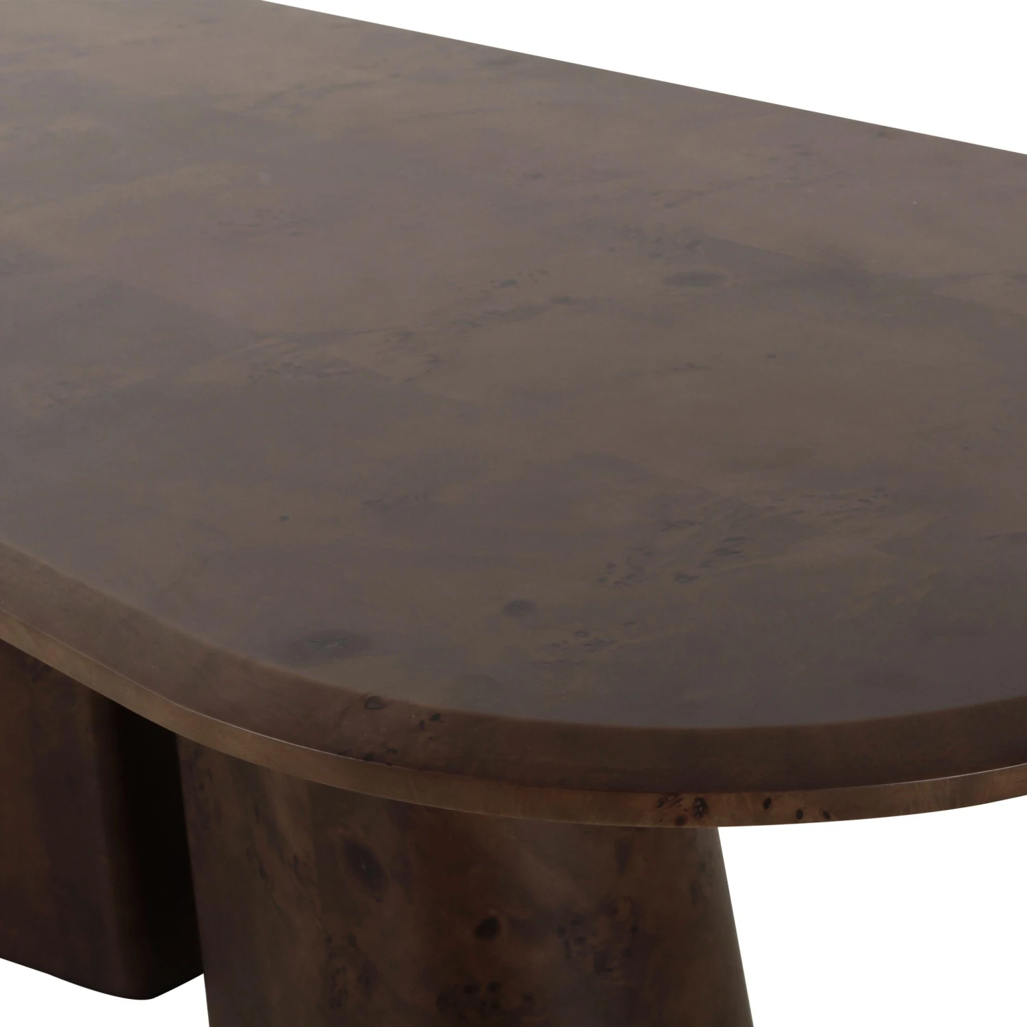Gladyss Brown Burl Oval 87" Dining Table 6 Gladyss Brown Burl Oval 87" Dining Table - Image 6