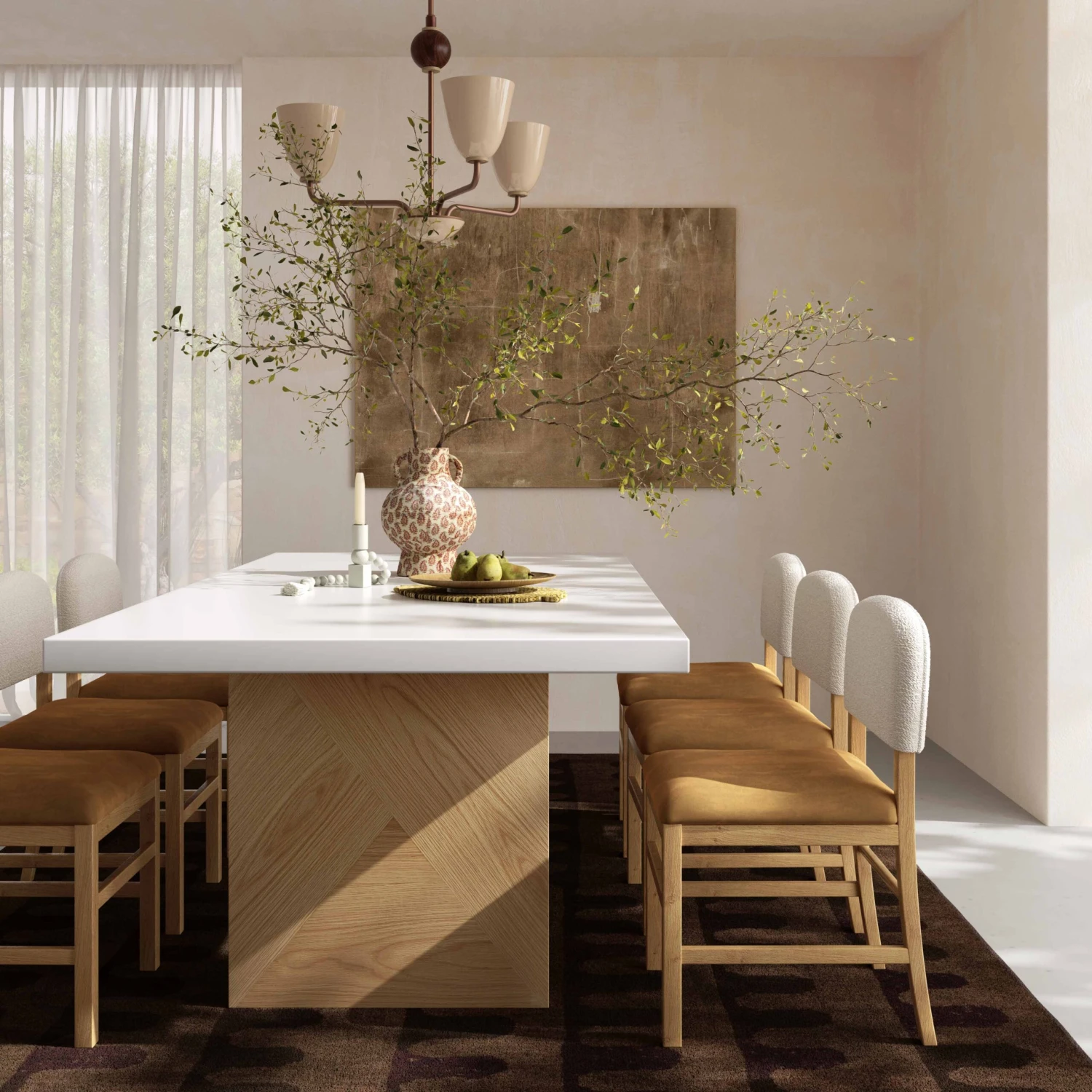 Calla Performance Velvet Dining Chair 9 Calla Performance Velvet Dining Chair - Image 9