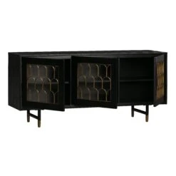 Gatsby Black Acacia Wood 66" Buffet -TOV Furniture Store TOV D7069.media .04
