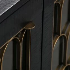 Gatsby Black Acacia Wood 66" Buffet -TOV Furniture Store TOV D7069.media .06