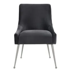 Beatrix Grey Velvet Side Chair - Silver Legs 9 Beatrix Grey Velvet Side Chair - Silver Legs -TOV Furniture Store TOV D7235.media .02 d8142883 ba4b 421b 9266 86bd3c6272c3