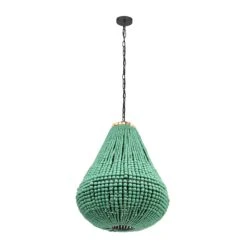 Palani Green Wooden Bead Chandelier -TOV Furniture Store TOV G18451.media .03