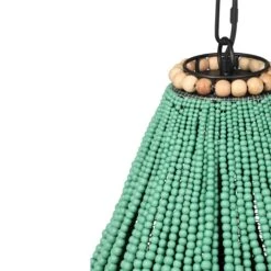 Palani Green Wooden Bead Chandelier -TOV Furniture Store TOV G18451.media .04