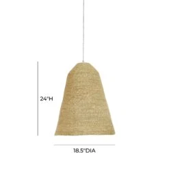 Aylin Natural Grass Pendant Lamp -TOV Furniture Store TOV G18484.media .06