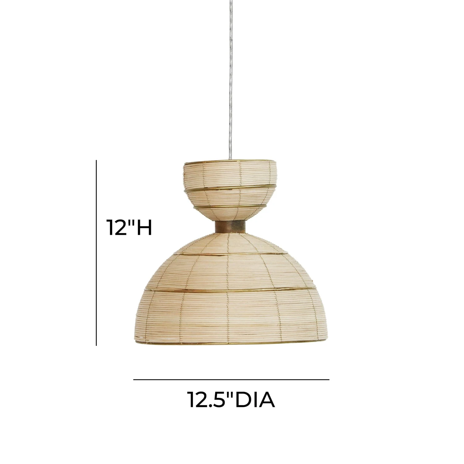 Lydia Rattan Pendant Lamp 6 Lydia Rattan Pendant Lamp - Image 6