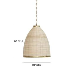 Kelsey Rattan Pendant Lamp -TOV Furniture Store TOV G18487.media .06 5721e3a8 7520 4b09 bf98 56a515270292
