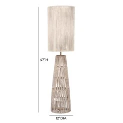 Beam Cream Natural Jute Floor Lamp -TOV Furniture Store TOV G18562.media .06