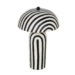 Maiori Striped Papier Mache Table Lamp -TOV Furniture Store TOV G18570.media .03