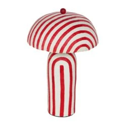 Maiori Striped Papier Mache Table Lamp -TOV Furniture Store TOV G18571.media .03