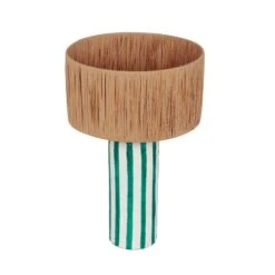 Ravello Green Striped Papier Mache Table Lamp -TOV Furniture Store TOV G18574.media .02 0d5e7389 c4de 41ef 88ed 00cbbe0c5e5b
