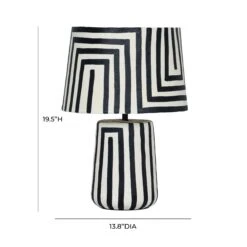 Minori Black Striped Papier Mache Table Lamp -TOV Furniture Store TOV G18575.media .06 830934e1 ffbc 43d6 bc33 54d37a21cfe5
