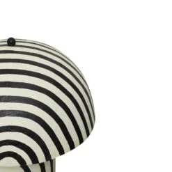 Maiori Black Striped Papier Mache Floor Lamp -TOV Furniture Store TOV G18580.media .03
