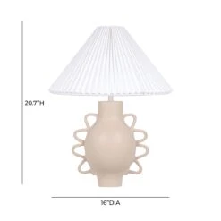 Hazza Pleated Table Lamp -TOV Furniture Store TOV G18586.media .06