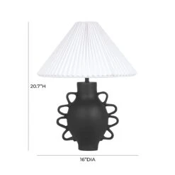 Hazza Pleated Table Lamp -TOV Furniture Store TOV G18587.media .06