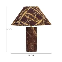 Mable Marble Print Table Lamp 23 Mable Marble Print Table Lamp -TOV Furniture Store TOV G18620.media .06