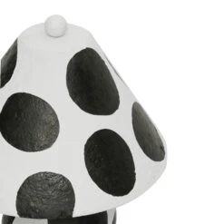 Lerici Black And White Papier Mache Table Lamp 9 Lerici Black And White Papier Mache Table Lamp -TOV Furniture Store TOV G18684.media .04