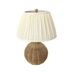 Pallora Cream & Natural Rattan Table Lamp 8 Pallora Cream & Natural Rattan Table Lamp -TOV Furniture Store TOV G54336.media .03