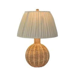 Pallora Cream & Natural Rattan Table Lamp 9 Pallora Cream & Natural Rattan Table Lamp -TOV Furniture Store TOV G54336.media .04
