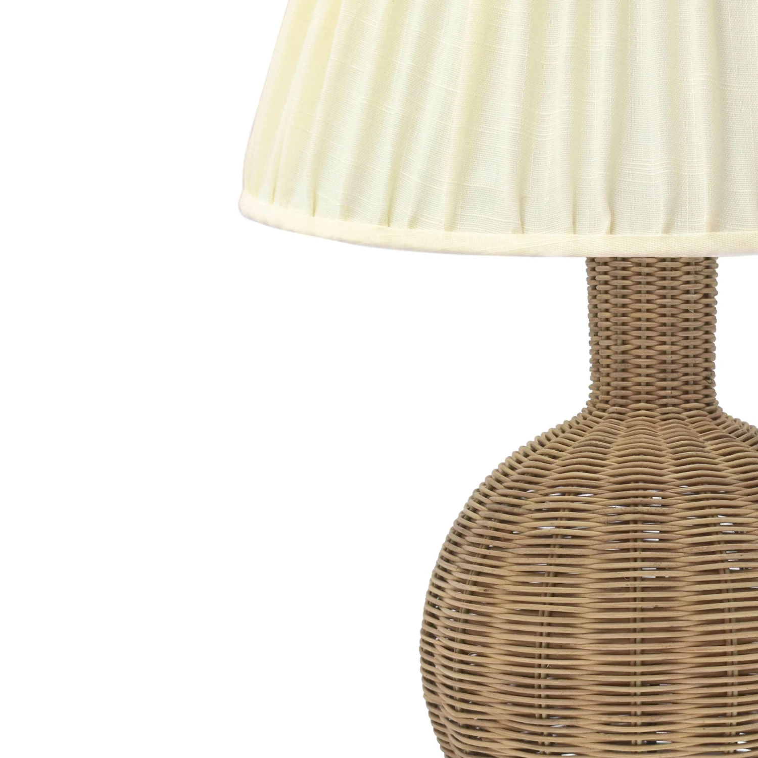 Pallora Cream & Natural Rattan Table Lamp 5 Pallora Cream & Natural Rattan Table Lamp - Image 5