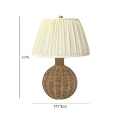 Pallora Cream & Natural Rattan Table Lamp 11 Pallora Cream & Natural Rattan Table Lamp -TOV Furniture Store TOV G54336.media .06