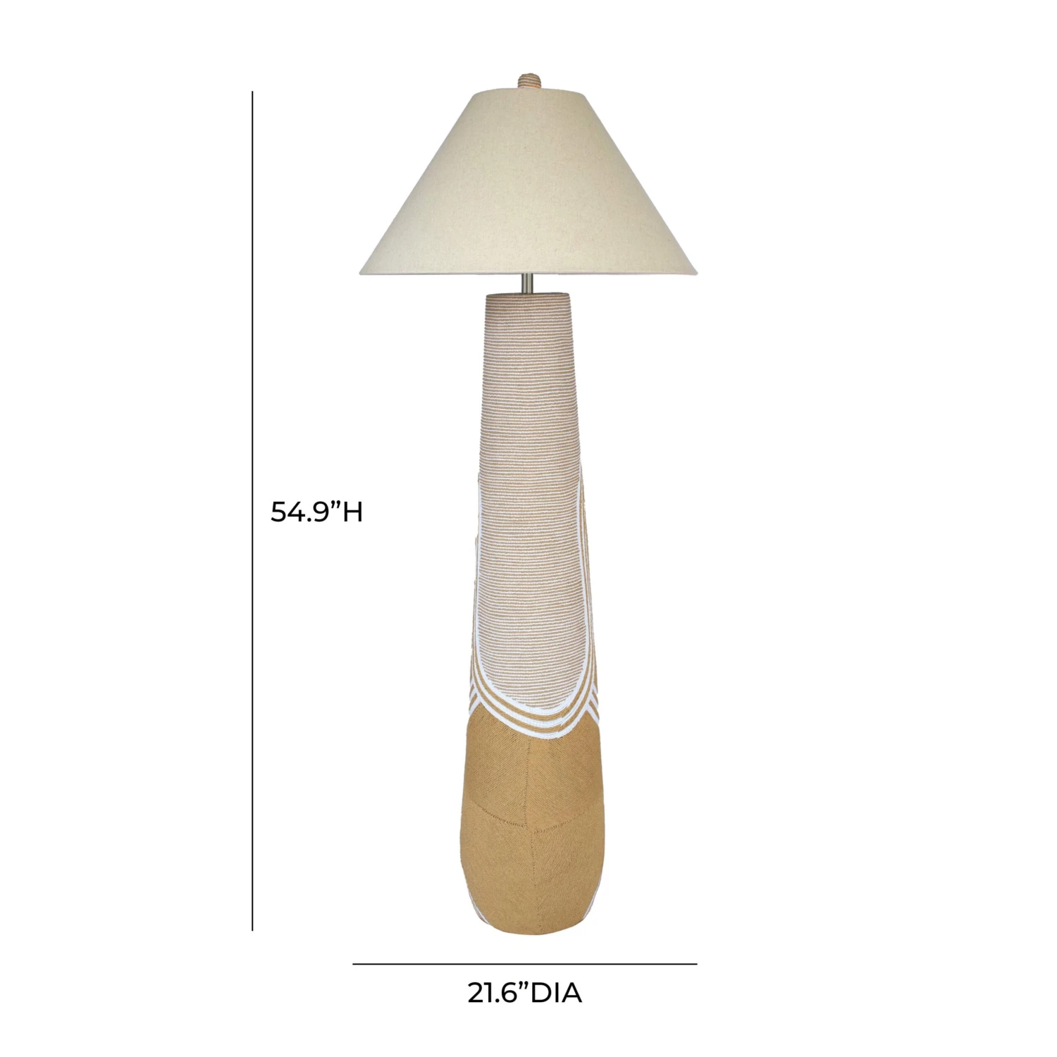 Harlee Natural Woven Floor Lamp 6 Harlee Natural Woven Floor Lamp - Image 6