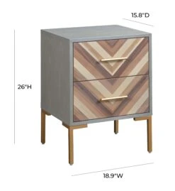 Quinn Grey Side Table 16 Quinn Grey Side Table -TOV Furniture Store TOV G5499.media .08